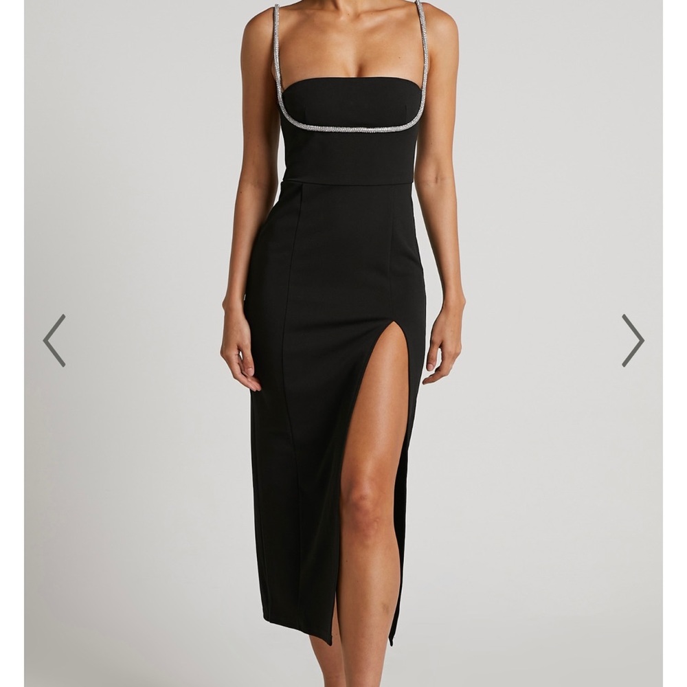 Size 6 US Sharley MIDI formal dress with diamanté detail pencil dress